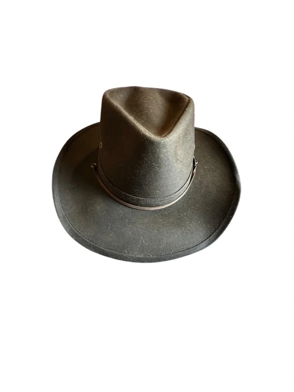 Turner Classic Wide-Brim Felt Hat in Dark Brown Size Small